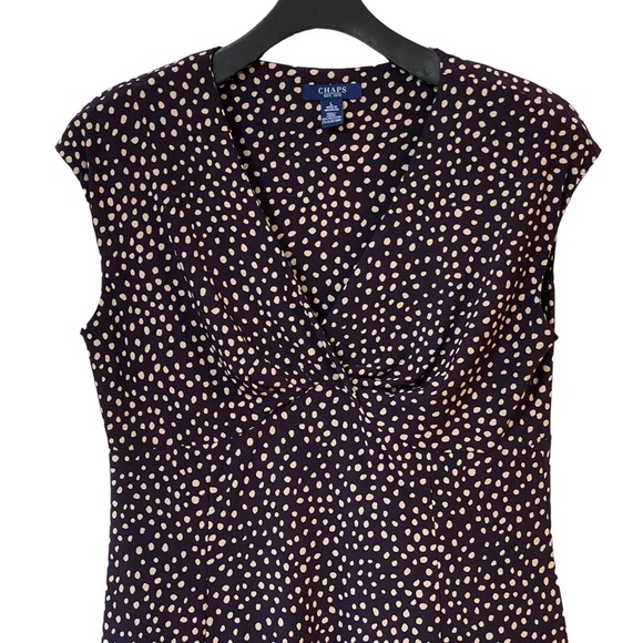 Chaps Polka-Dot‎ Empire Dress - Picture 3 of 10